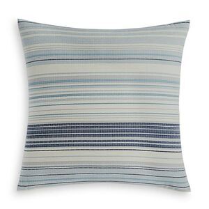 OAKE Yarn Dye Stripe Sham, European Blue